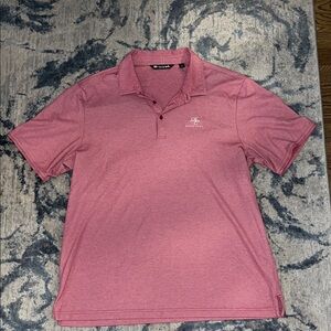 Travis Mathew Pink Polo Shirt